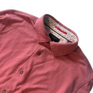 Ted Baker London Mens Dusty Rose Pink Long Sleeve Button Down Shirt Size 3 M